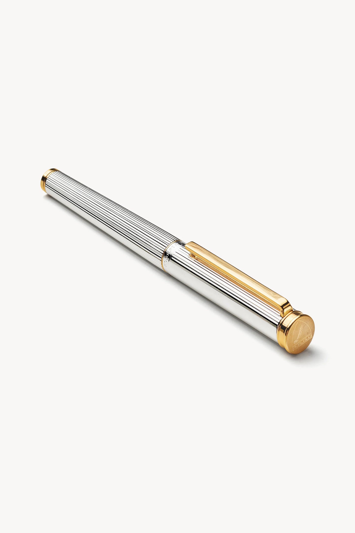 Ballpoint Pen - Sterling Silver 925 with 23ct Gold