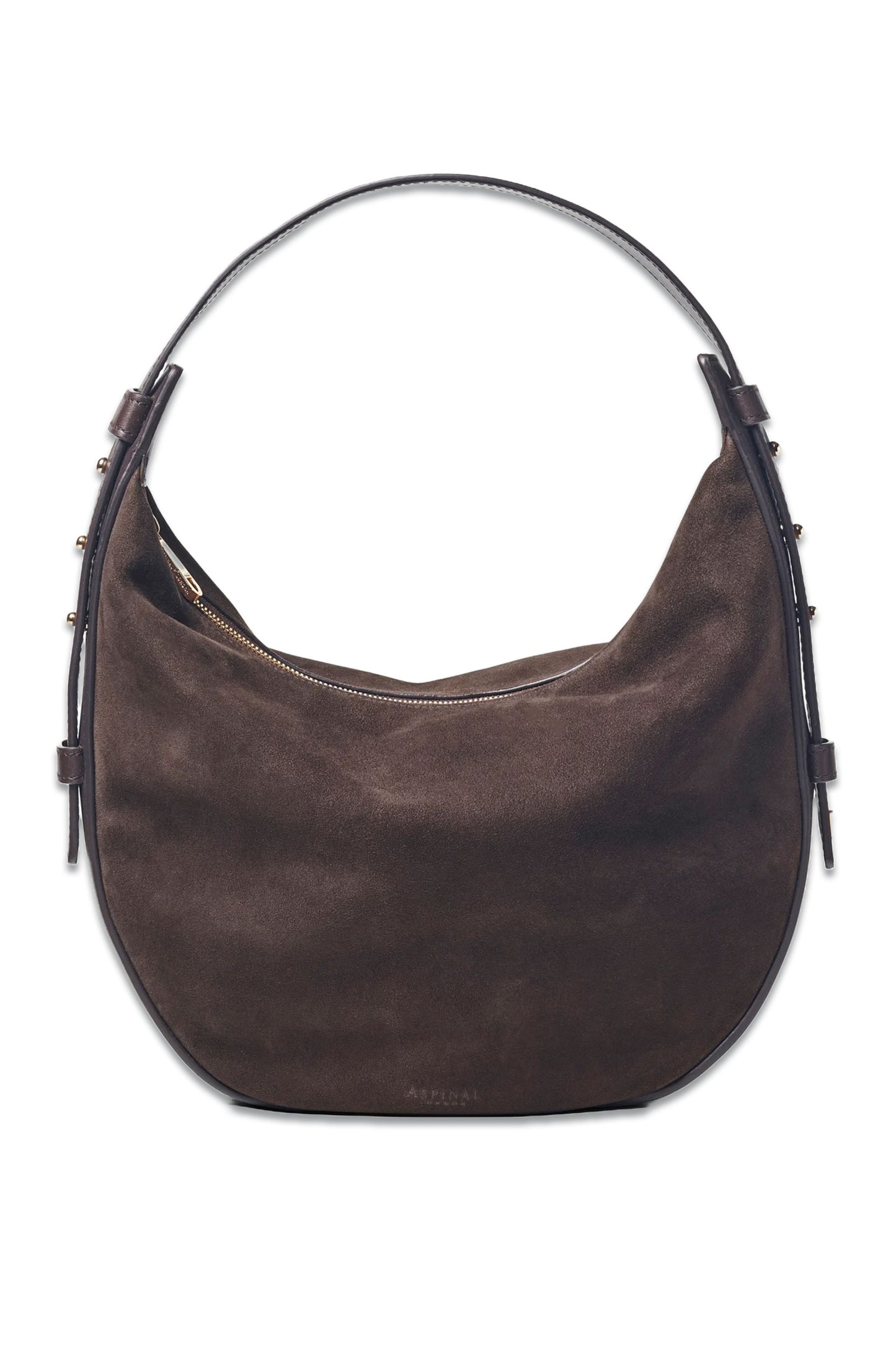 Chocolate Suede Hobo Crescent