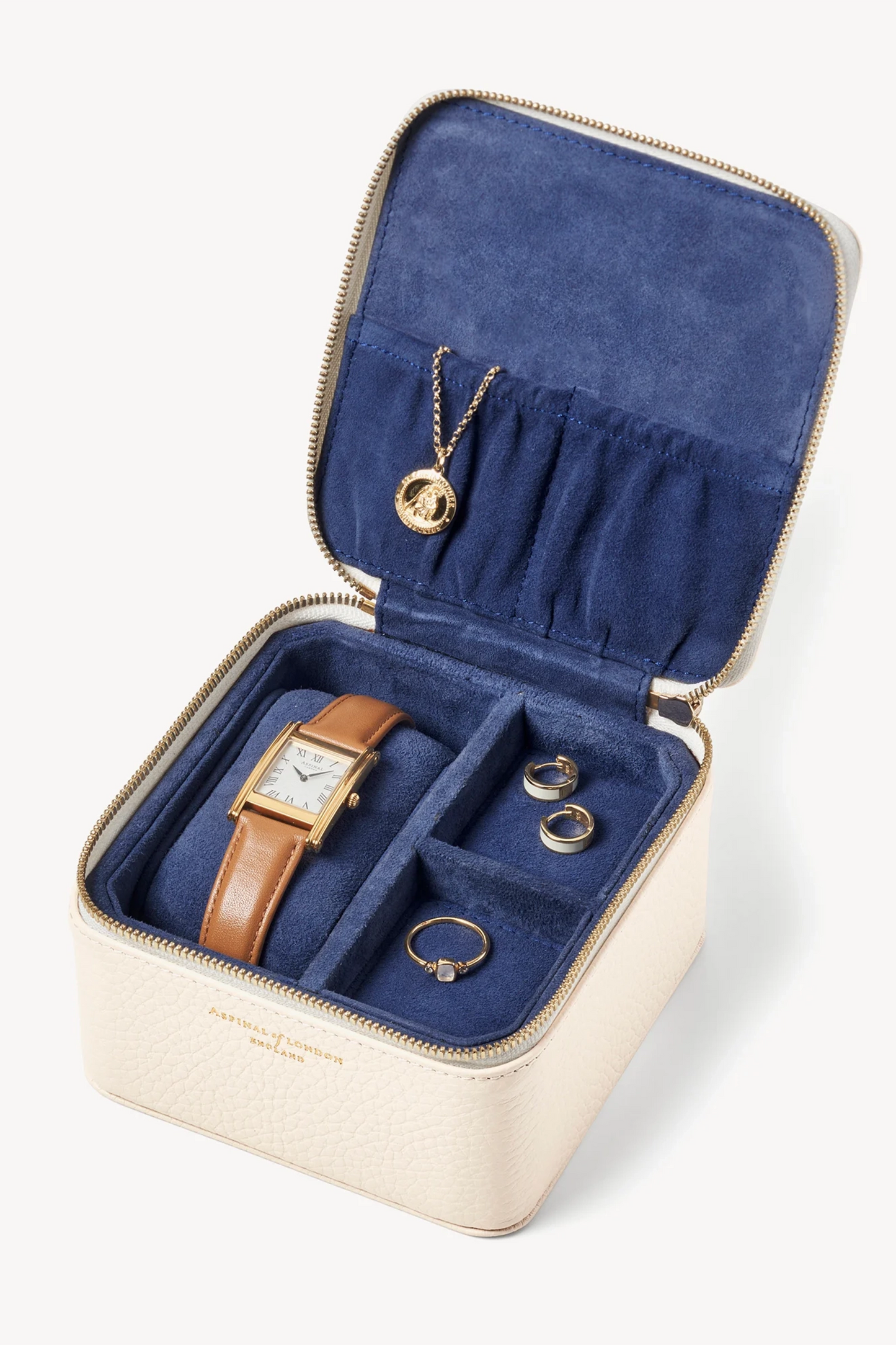 Travel Watch & Ring Box with Pocket