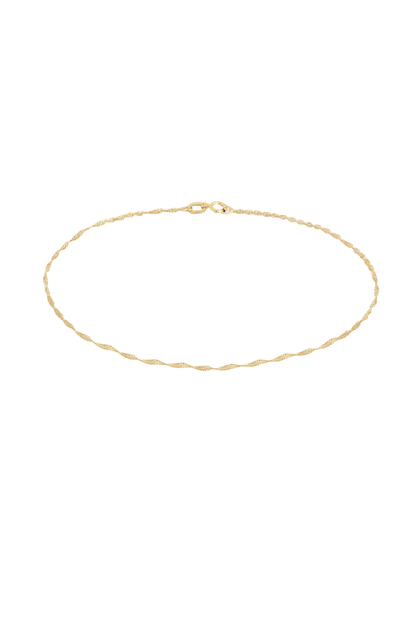 Astrid Chain Anklet In Solid Gold