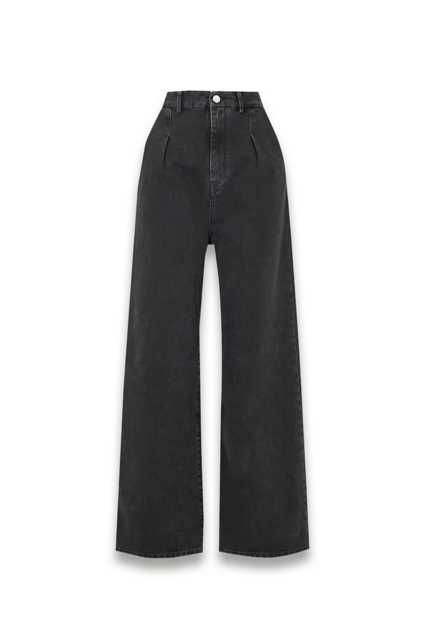 Attu Pleated High-rise Wide-leg Jeans