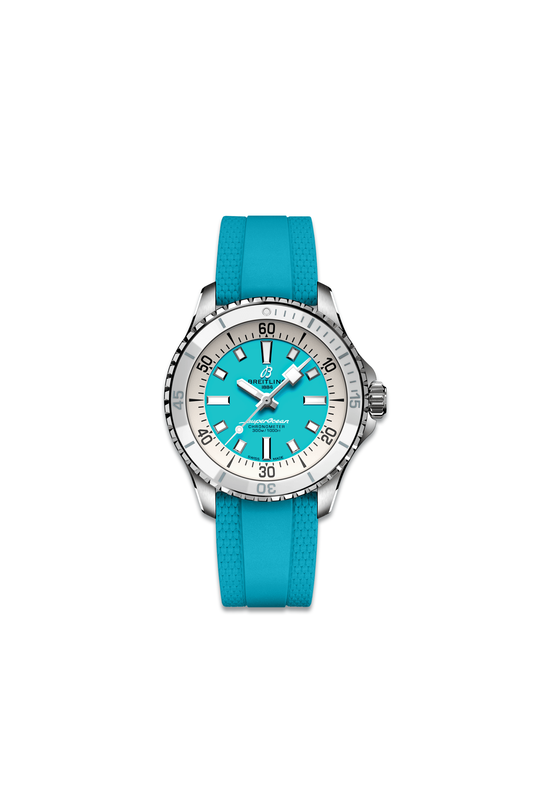 Superocean Automatic 36 With Blue Dial & Leather Strap