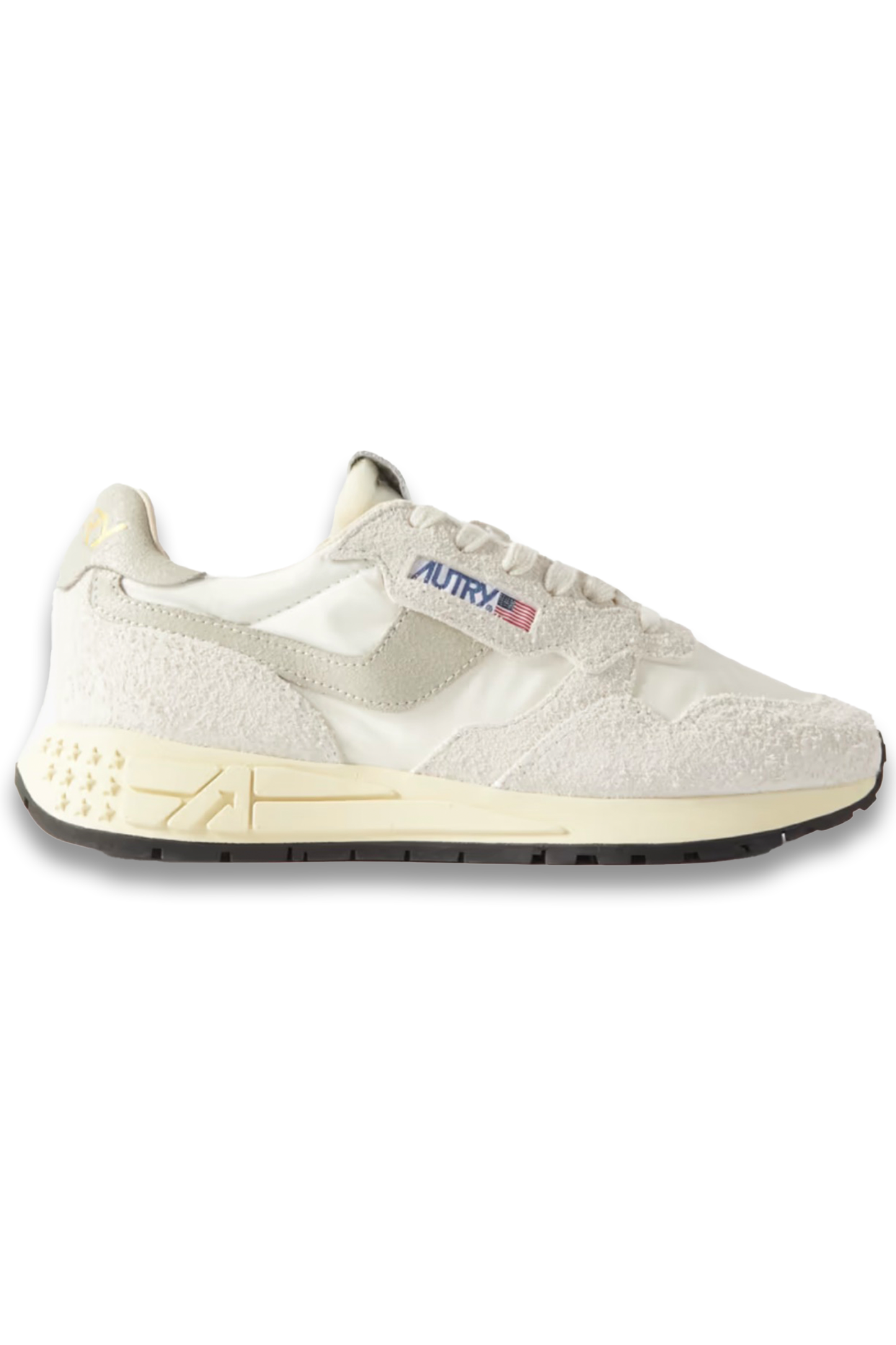 White Reelwind Low Suede and Shell Sneakers