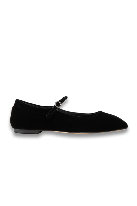 Uma Velvet Mary Jane Ballet Flats