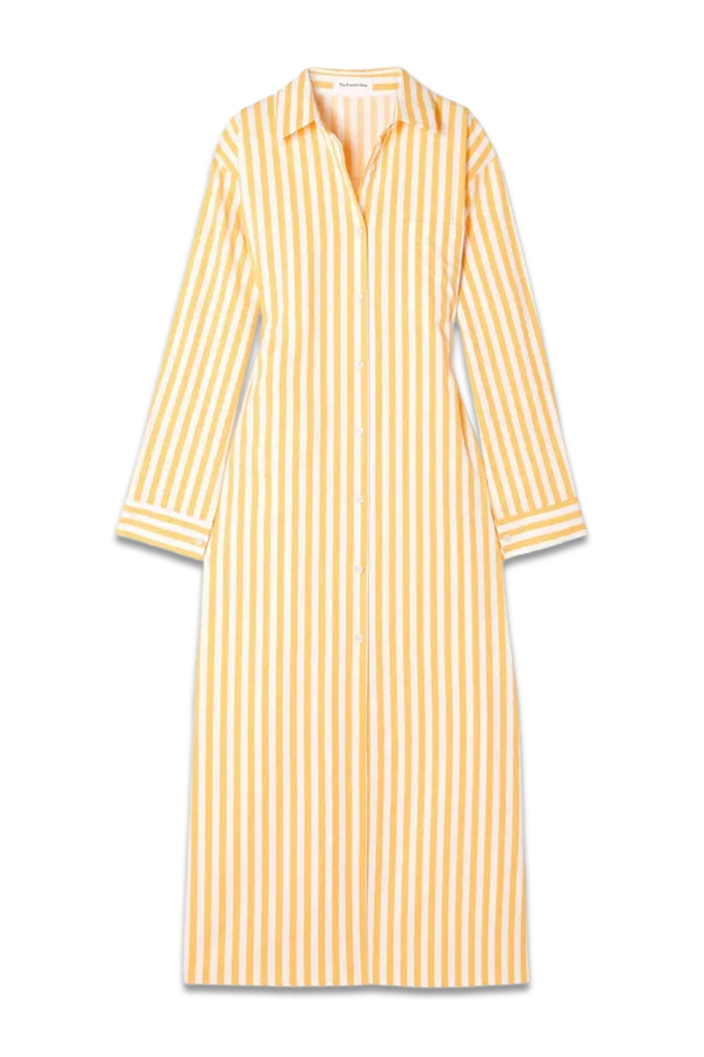 Cala Striped Cotton-Poplin Midi Shirt Dress