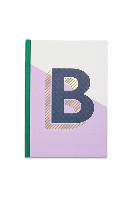 John Lewis A5 Colour Block Initial Notebook