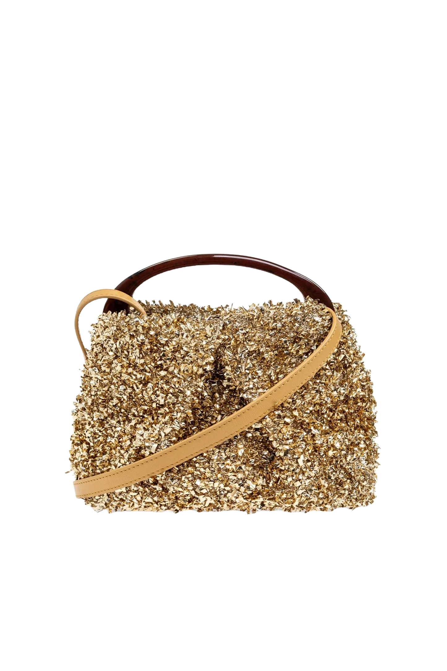 Leather-trimmed Tinsel Shoulder Bag