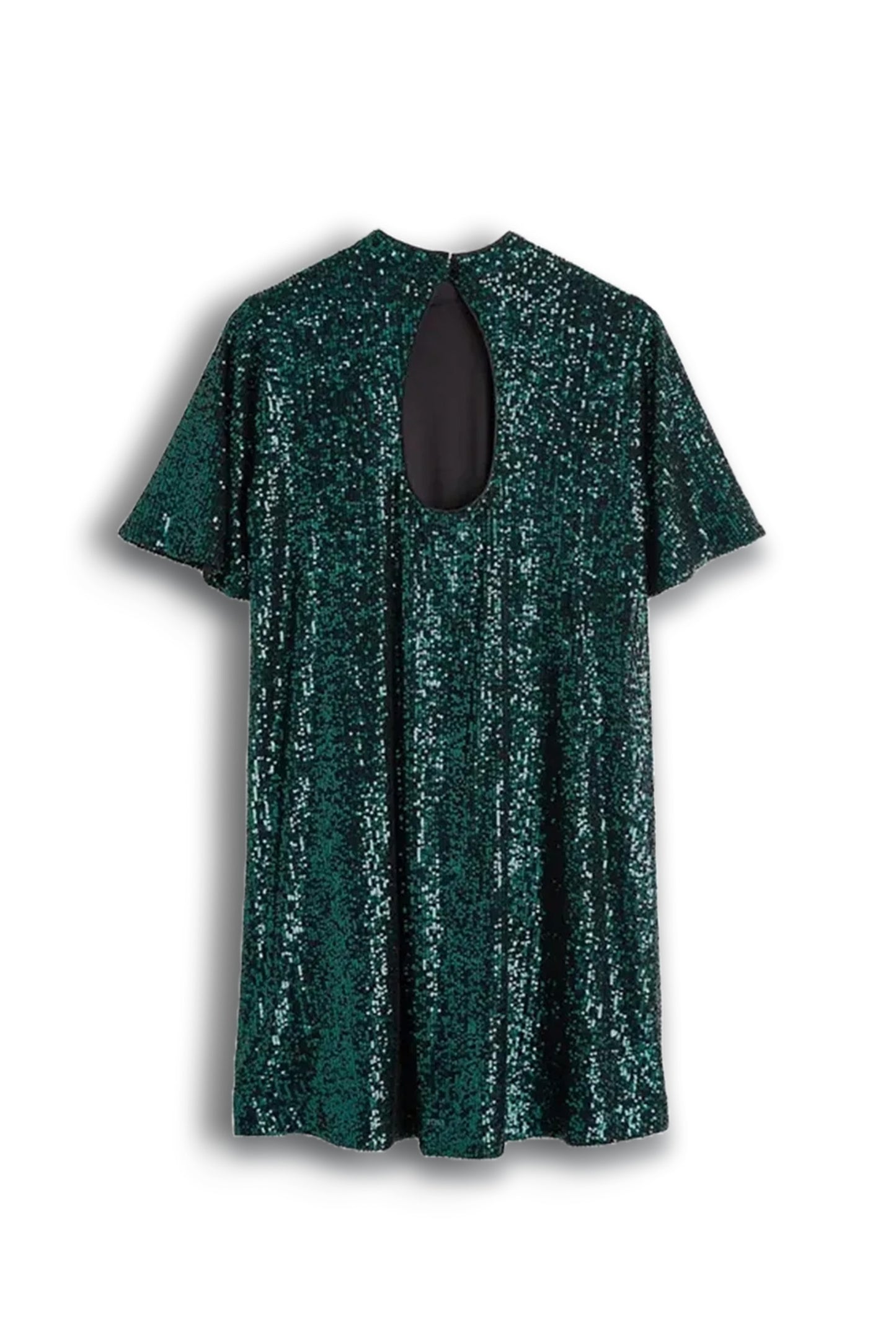 Green Sequin Mini Dress