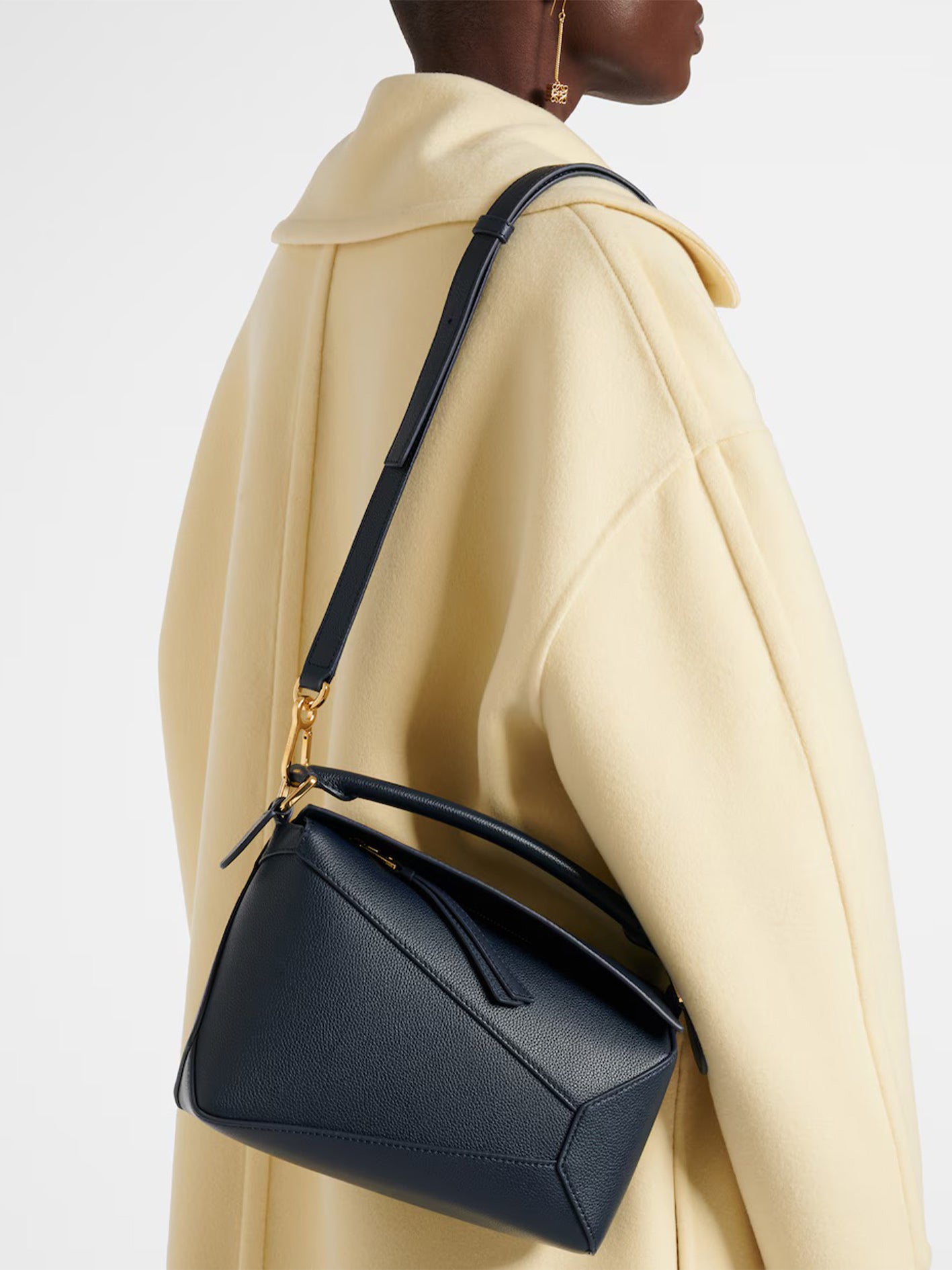 Puzzle Edge Small Leather Shoulder Bag