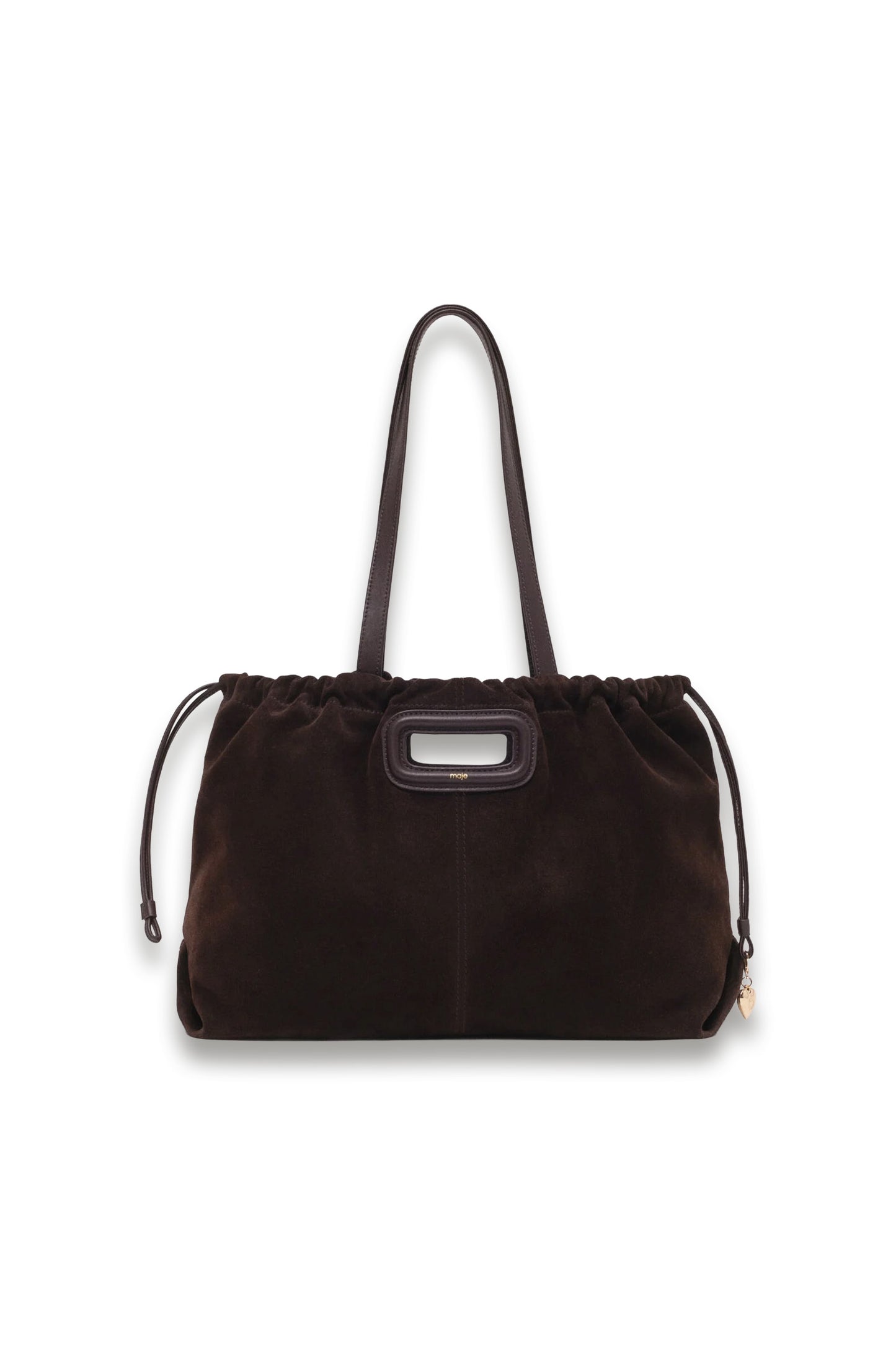Suede Leather M Tote Bag