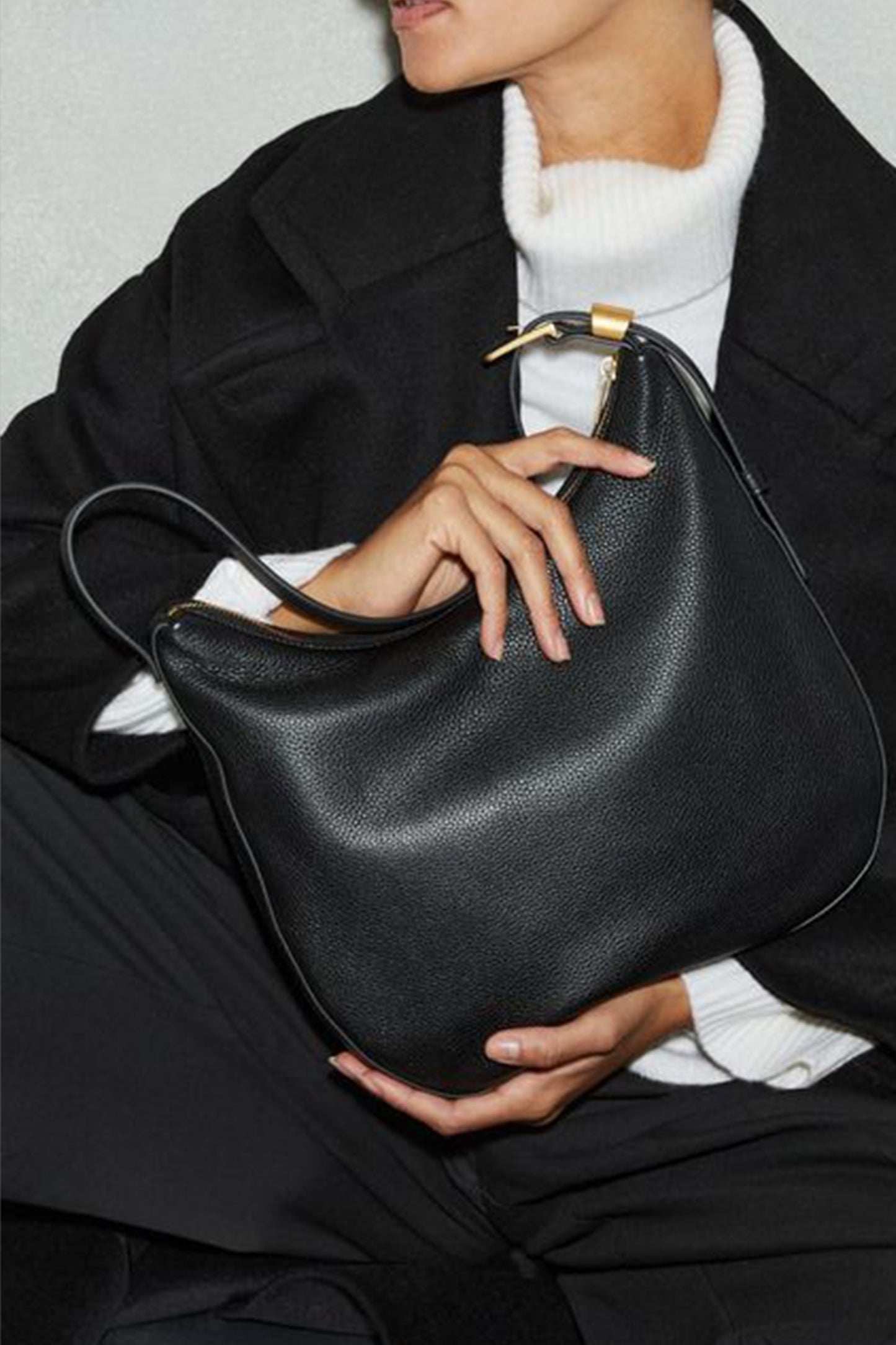 Marianna Leather and Suede Shoulder Bag