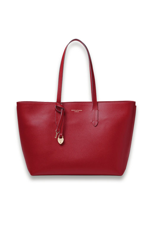 Zipped East West Tote with Heart Shaped Lock & Key Charm