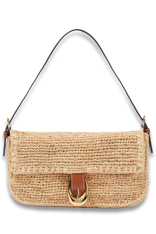 Harlow Raffia Shoulder Bag