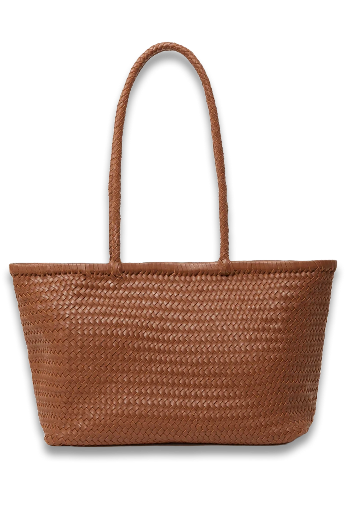 Woven Leather Tote Bag