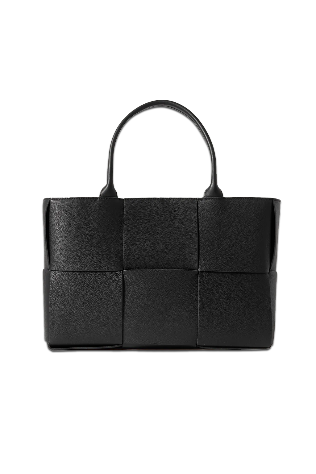 Arco Intrecciato Textured-leather Tote