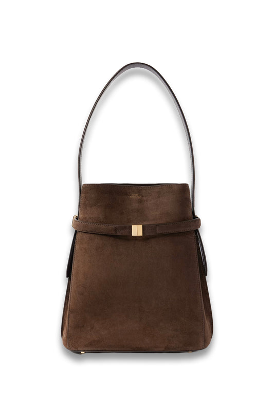 Belted Suede Tote