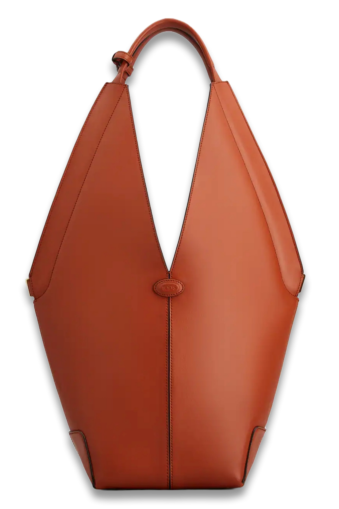 Di Bag Folio Shoulder Bag in Leather Small