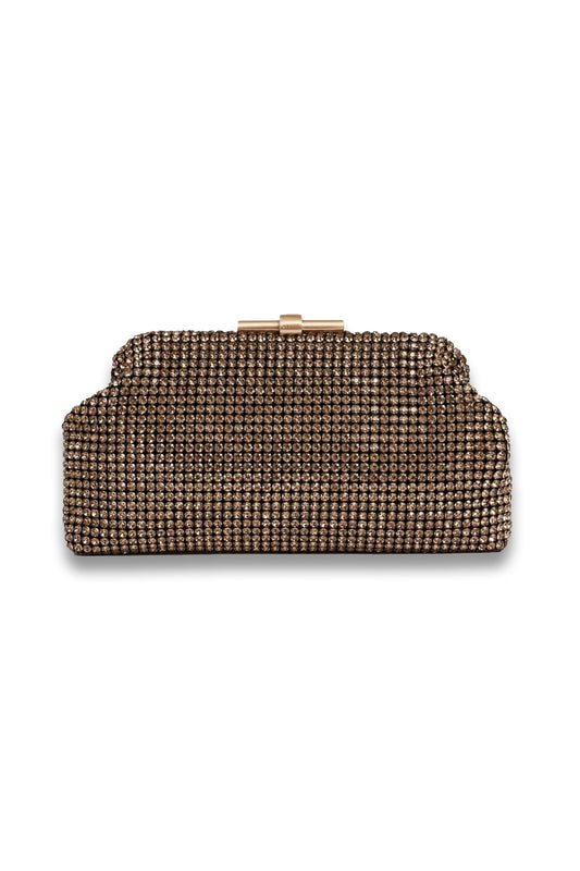 Embellished Clutch bag in gold
