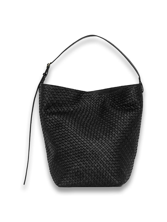 Woven Leather Tote Bag