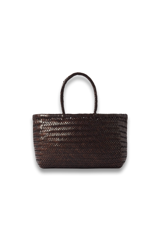 Bamboo Triple Jump Woven Leather Tote