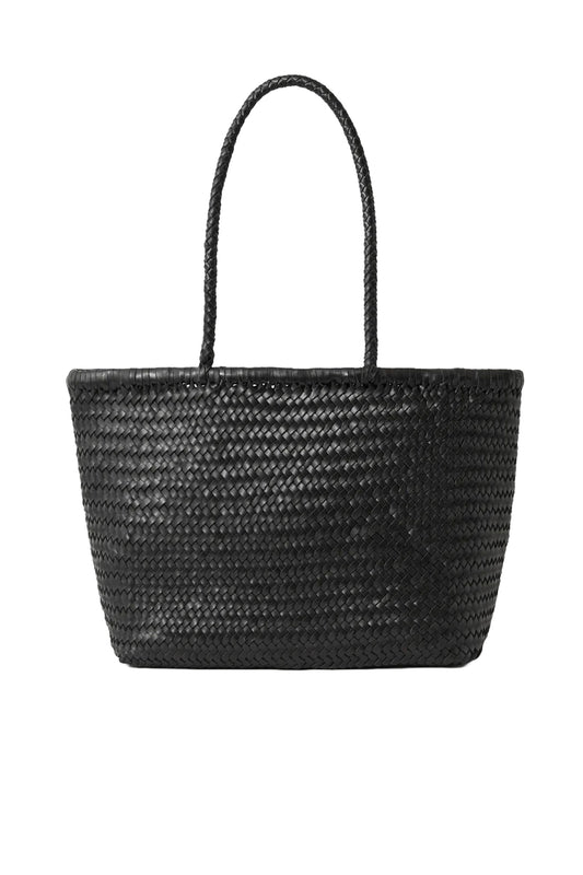 Woven Leather Tote Bag