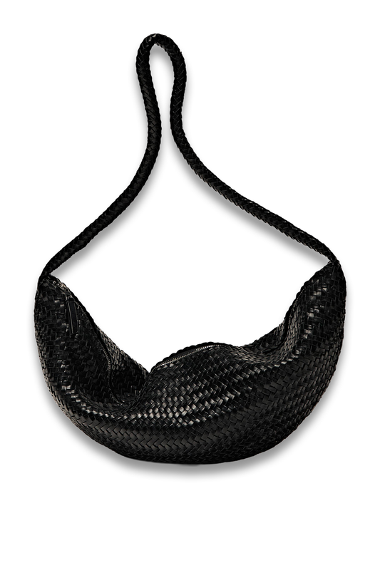 Braided Nappa Leather Crossbody Bag