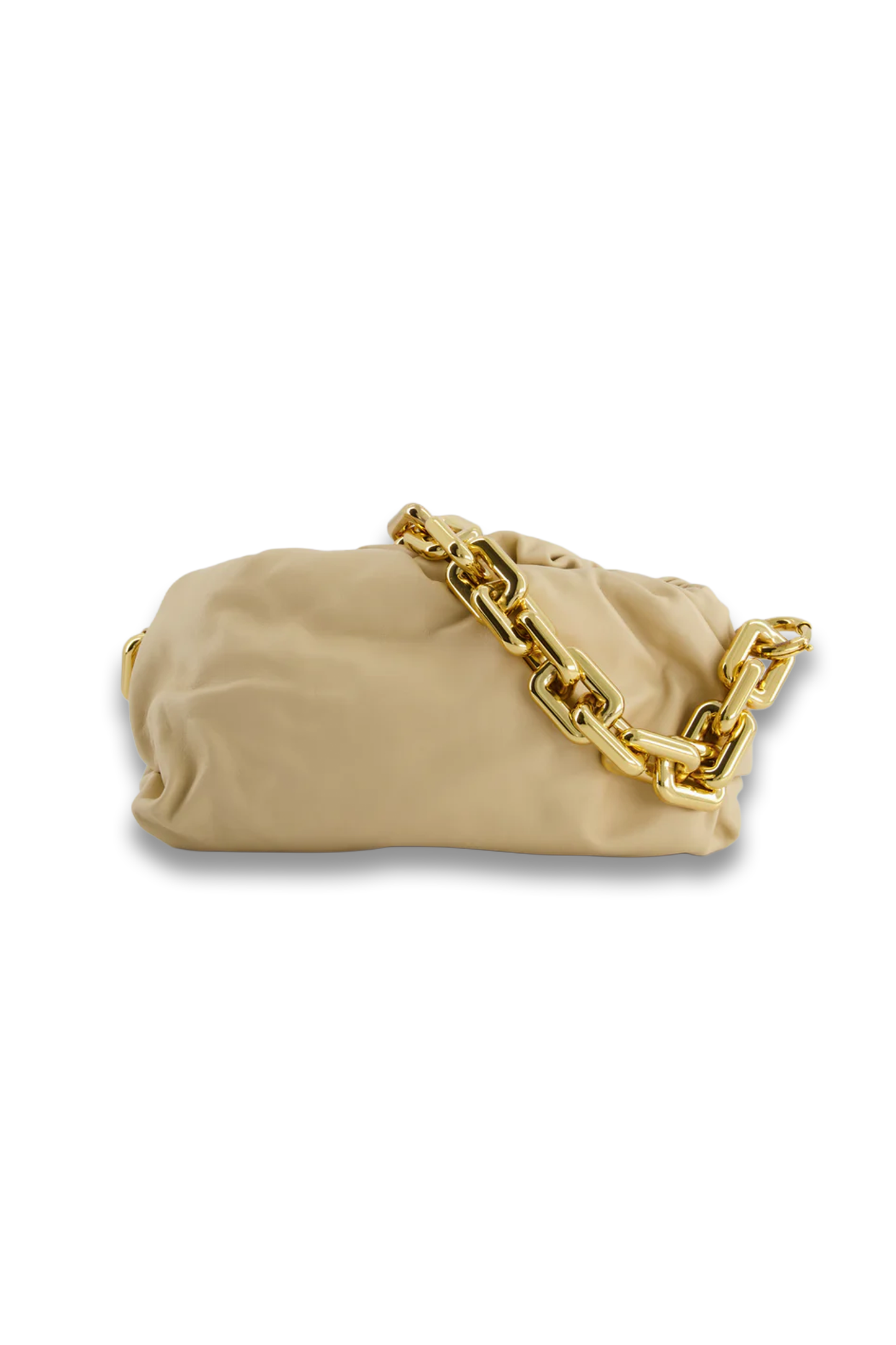 Chain Pouch Leather Handbag