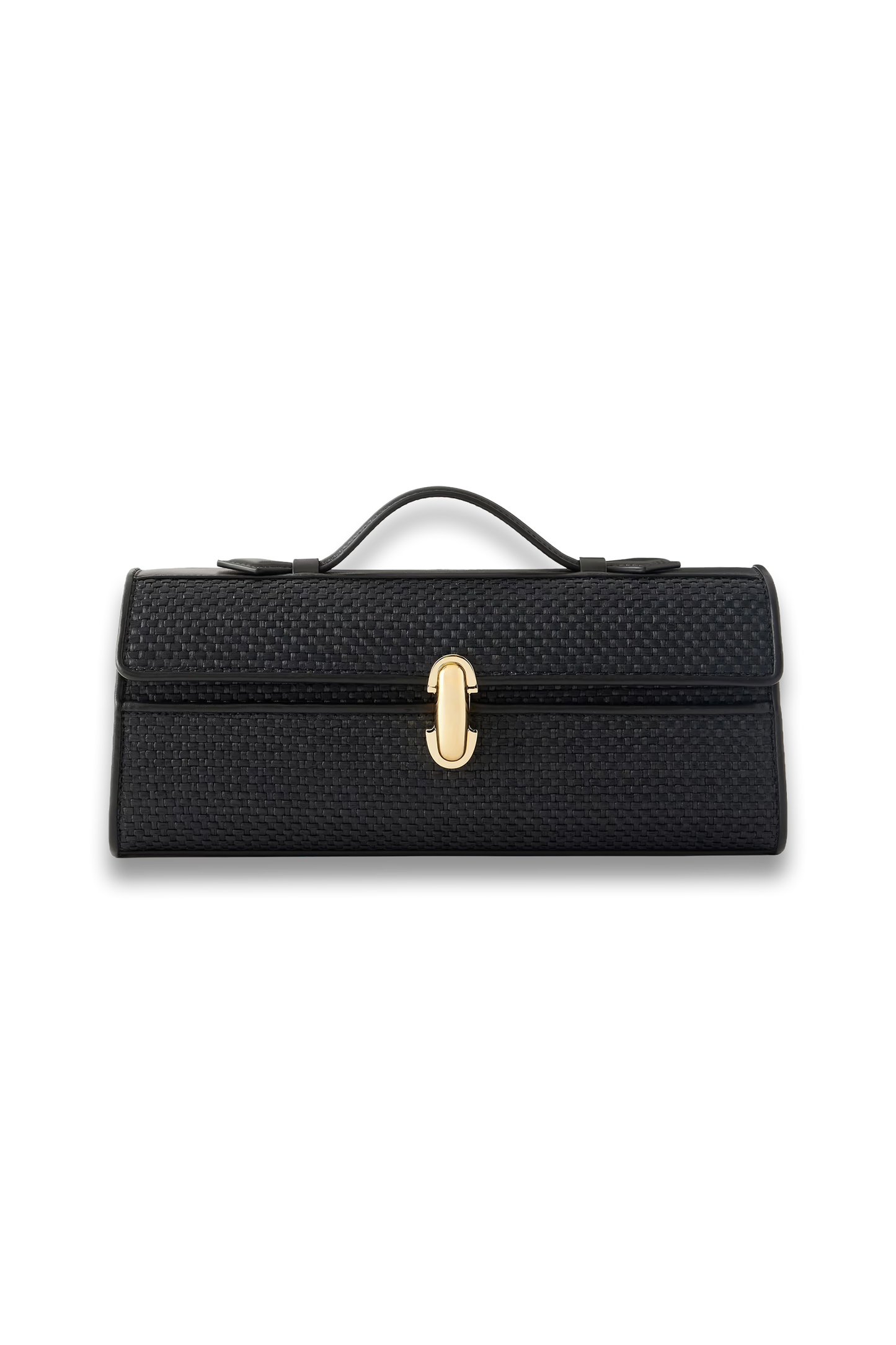 Slim Symmetry Woven Leather Tote
