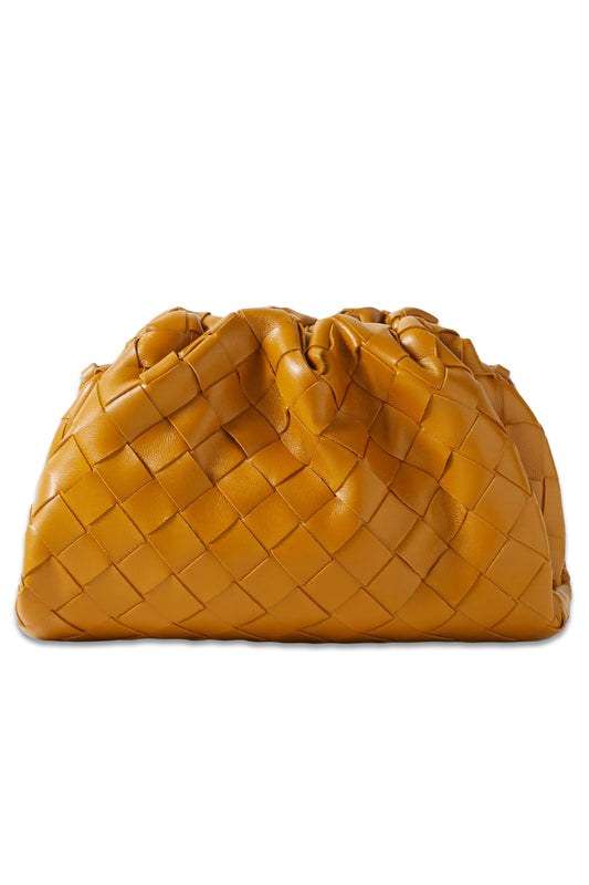 The Pouch Mini Intrecciato Leather Clutch