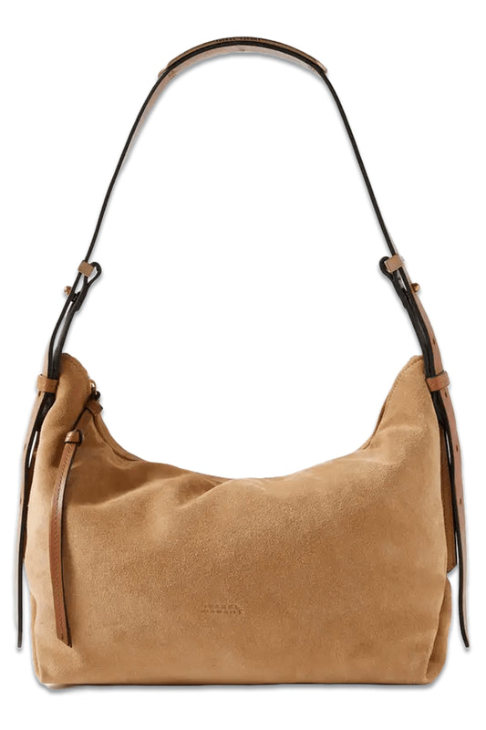 Leyden Leather-trimmed Suede Shoulder Bag