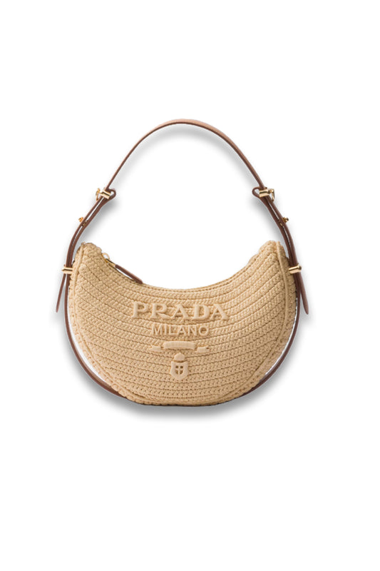 Prada Arqué Crochet Shoulder Bag