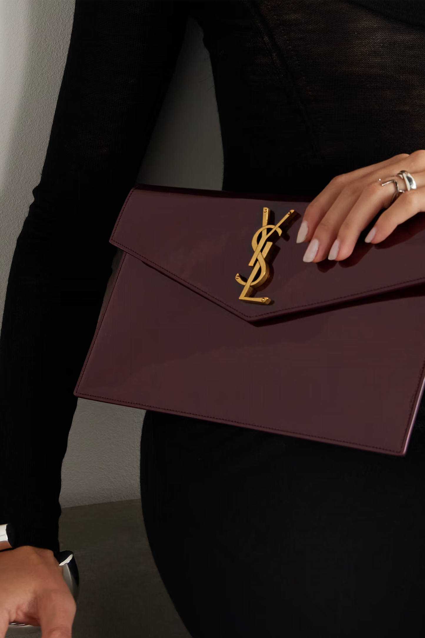 Uptown Patent-leather Pouch