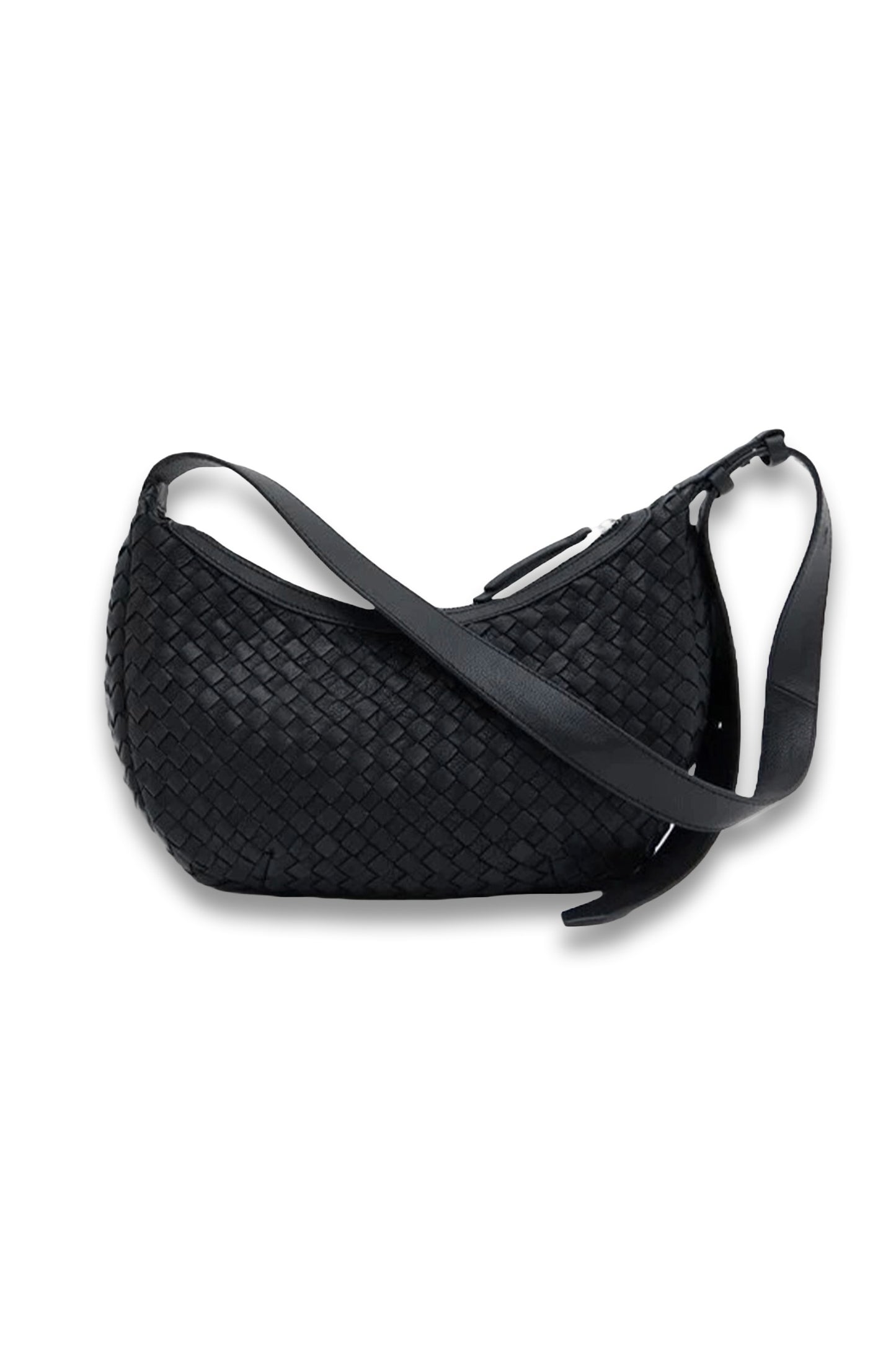 Lydia Weave Leather Crossbody Bag