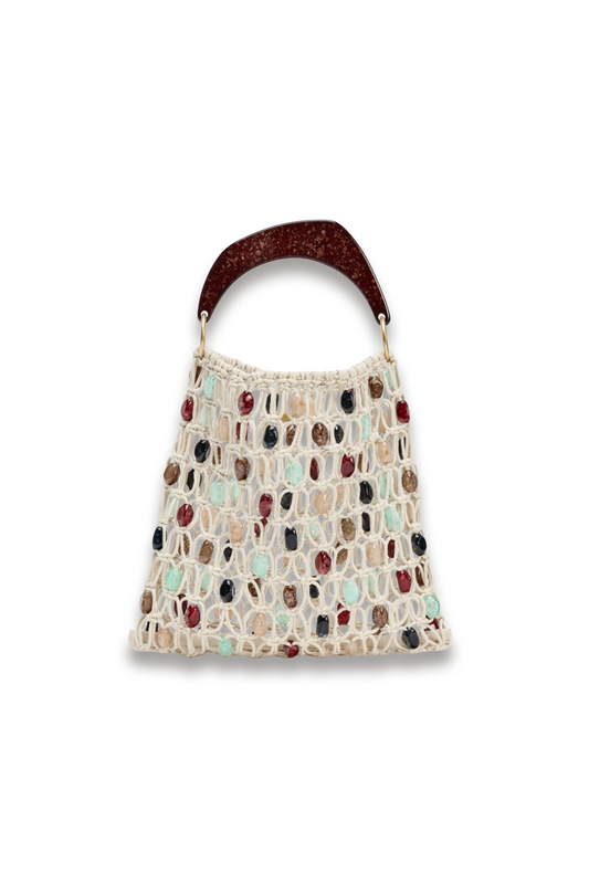 Bucket Bag with Beading