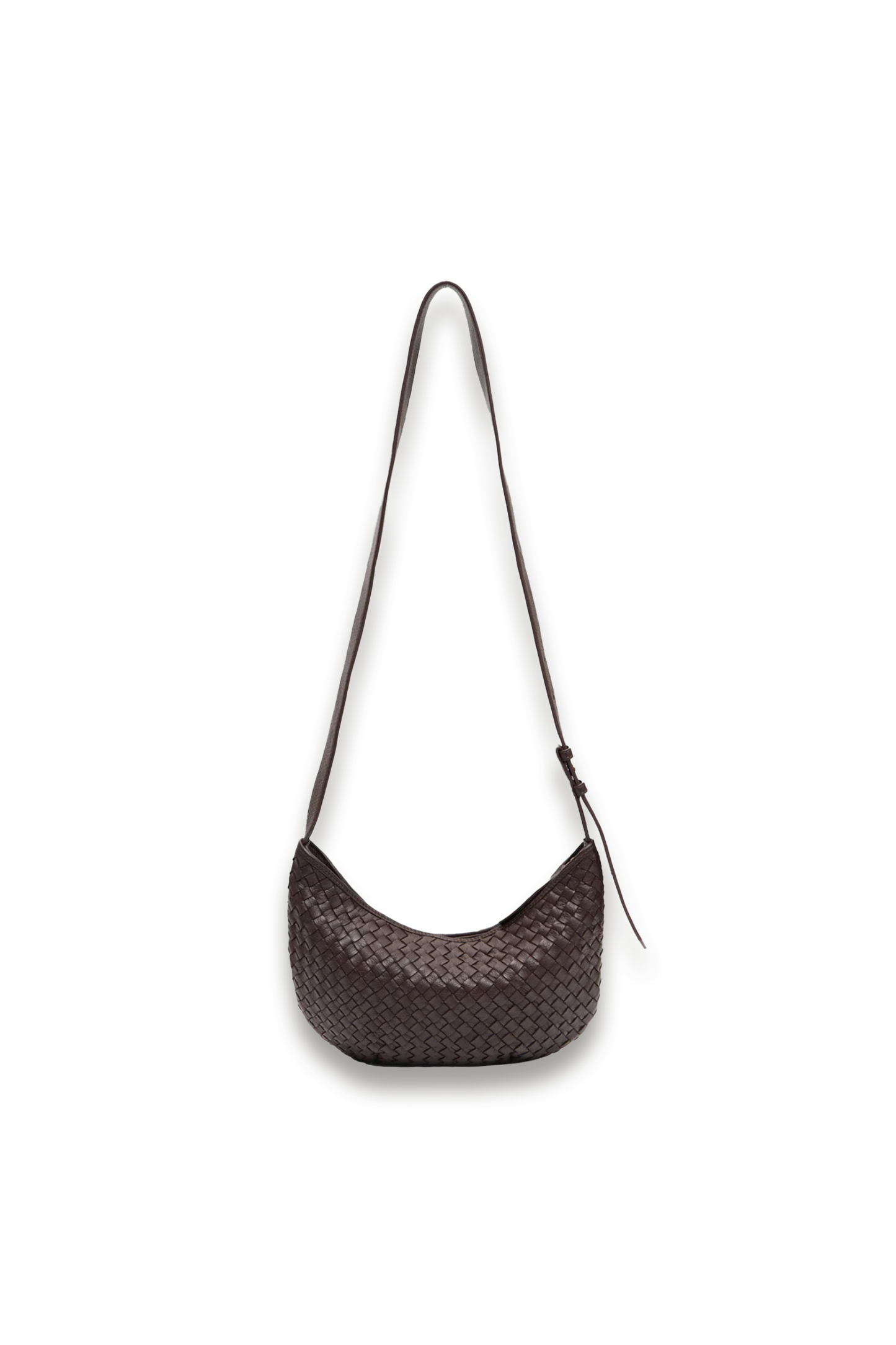 Leather Weave Crossbody Bag