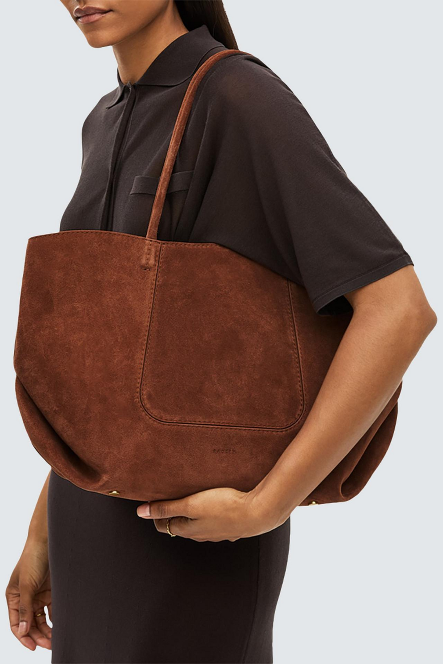 The Compton Suede Medium Shoulder Bag