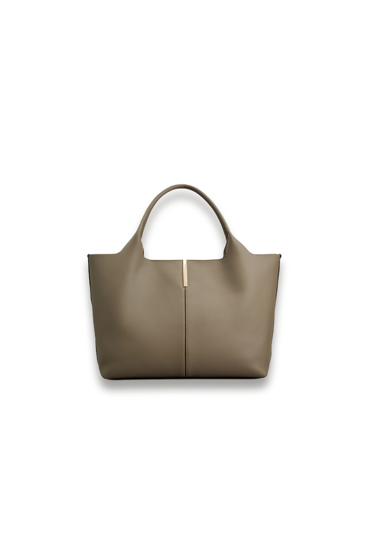 Shopping Bag in Leather Medium-Small