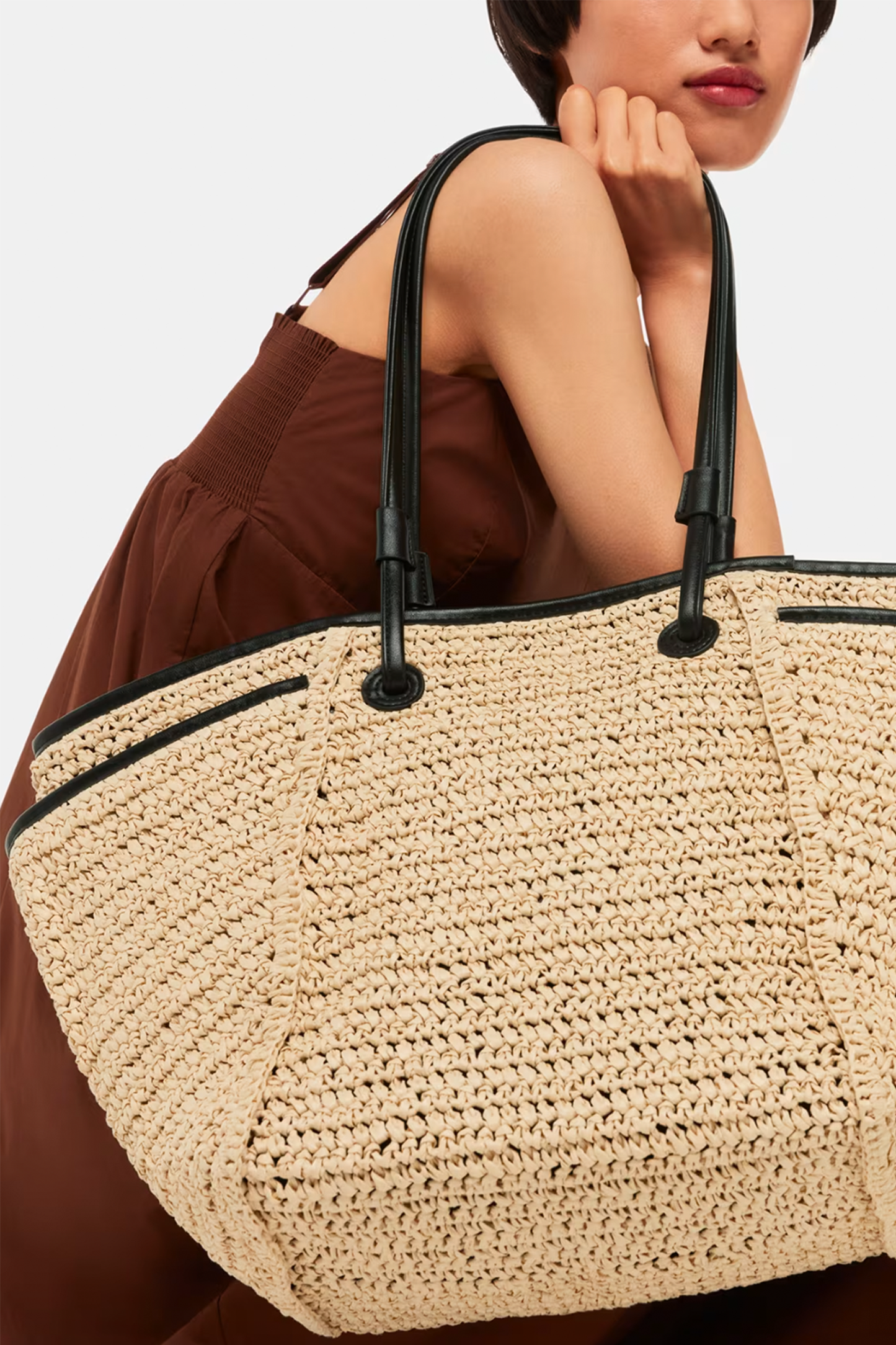 Zoelle Straw Tote Bag