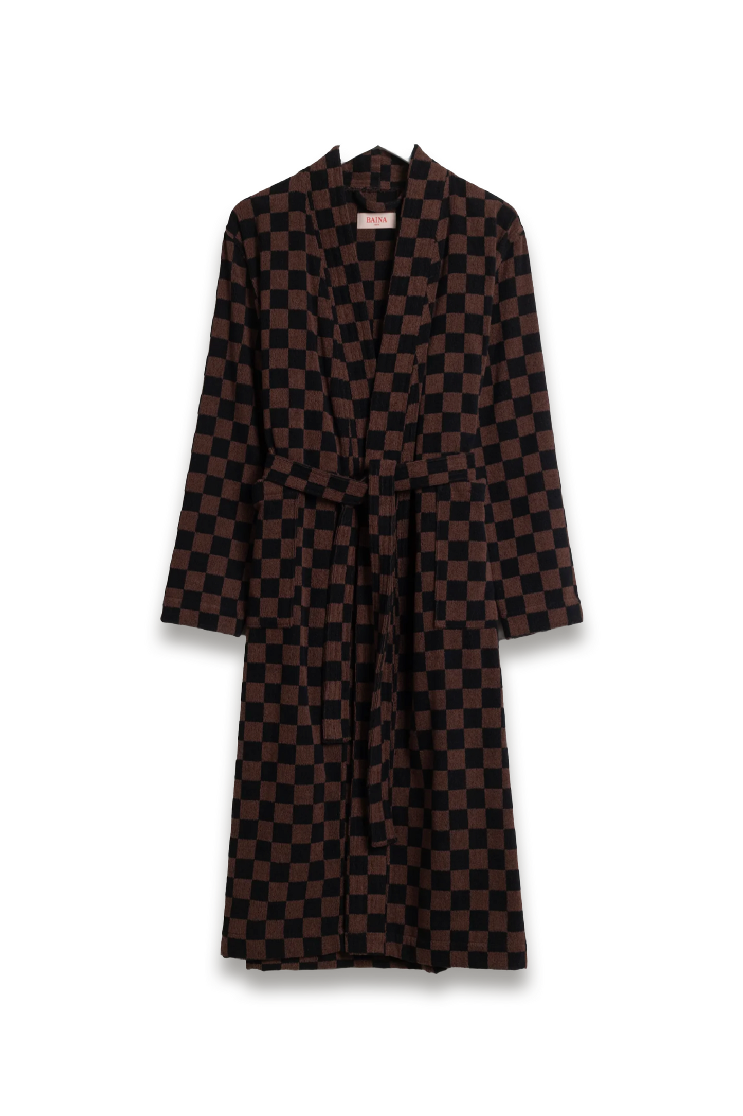 Sulis Bath Robe in Tabac & Noir