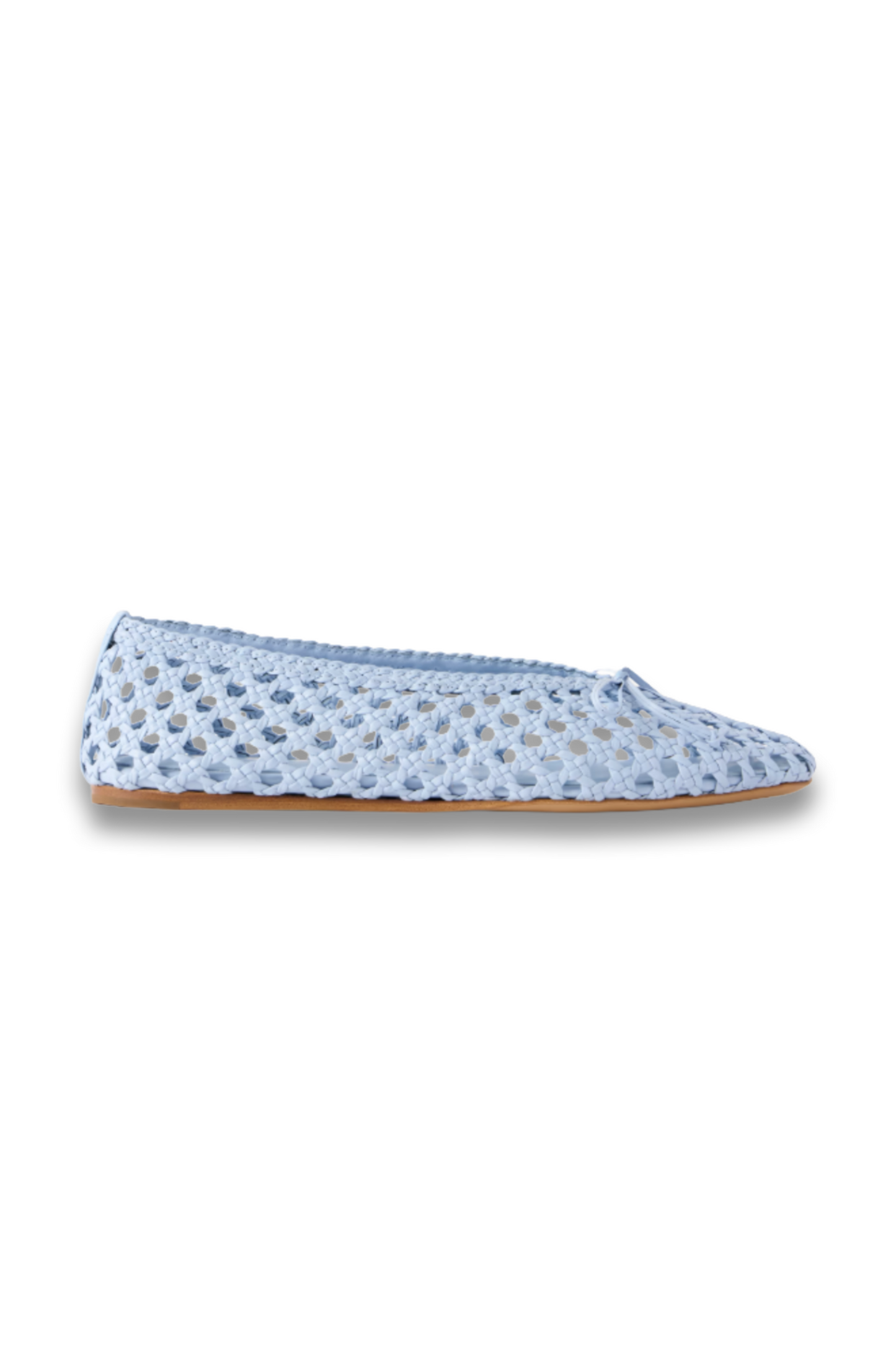 Woven Leather Ballet Flats