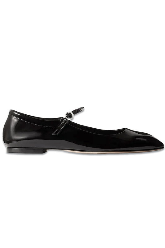 Uma Patent-leather Mary Jane Ballet Flats