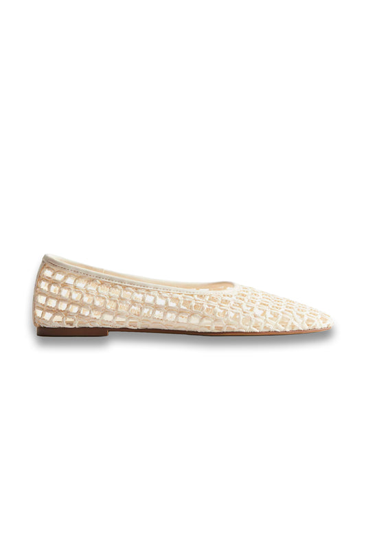 Straw Ballet Flats