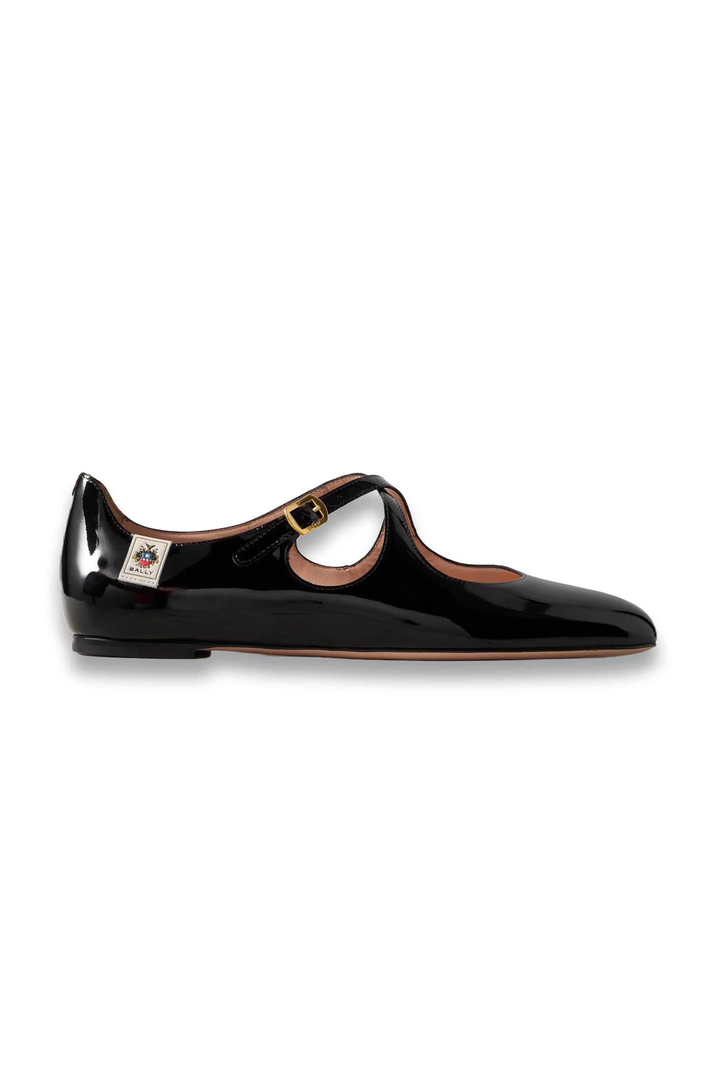 Patent-leather ballet flats