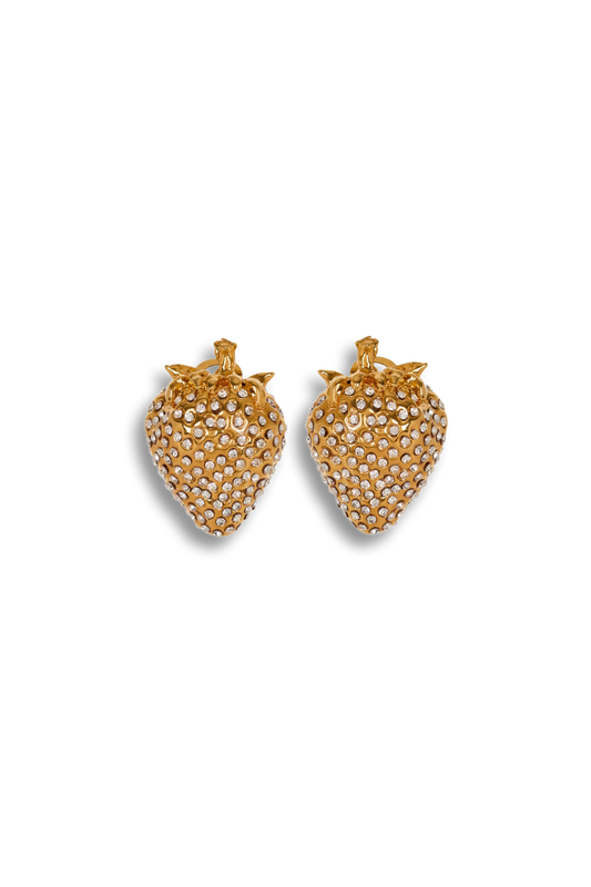 Strawberry Rhinestone Earrings