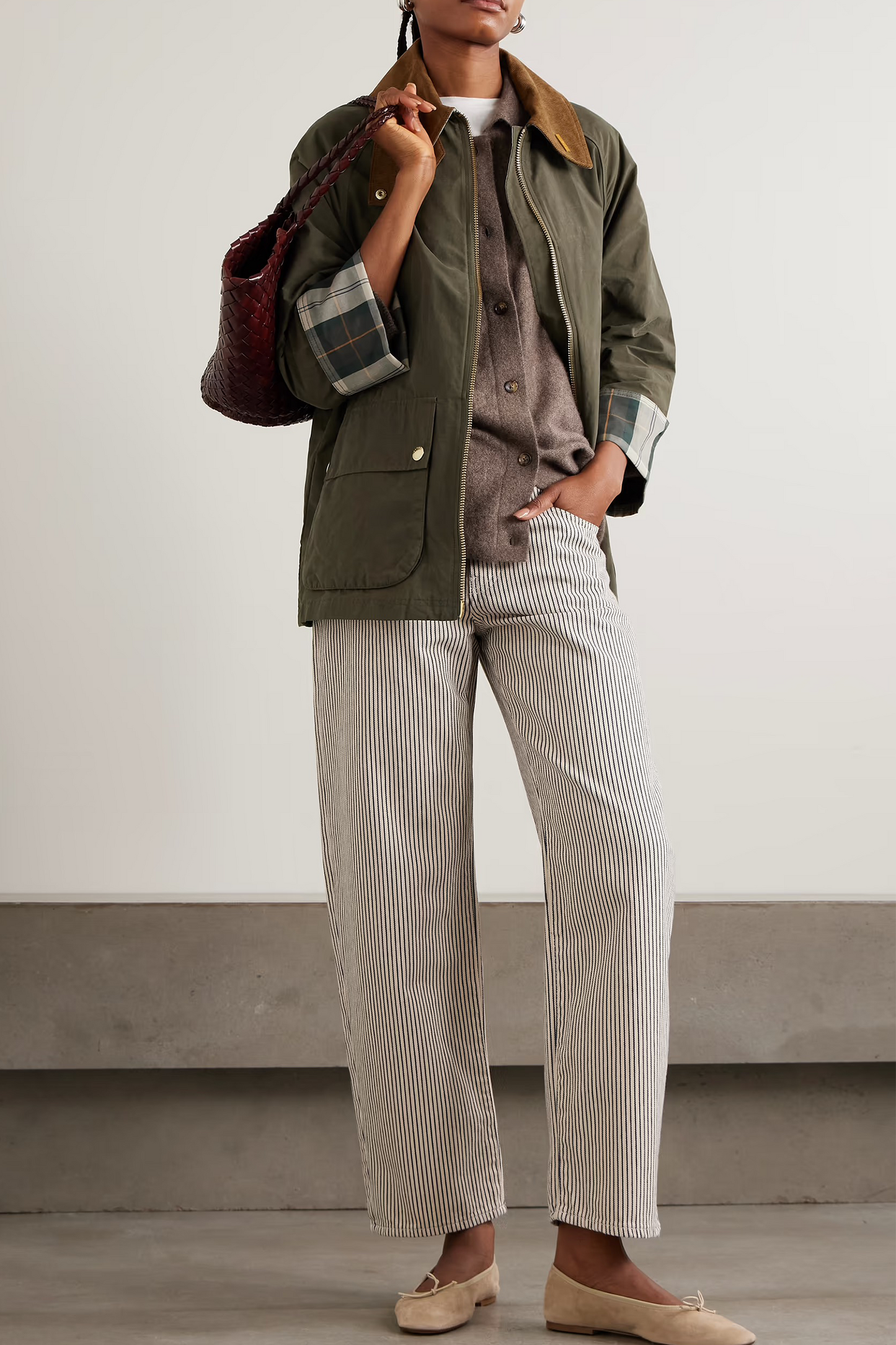 Icons Bedale Corduroy-trimmed Waxed Cotton-blend Jacket