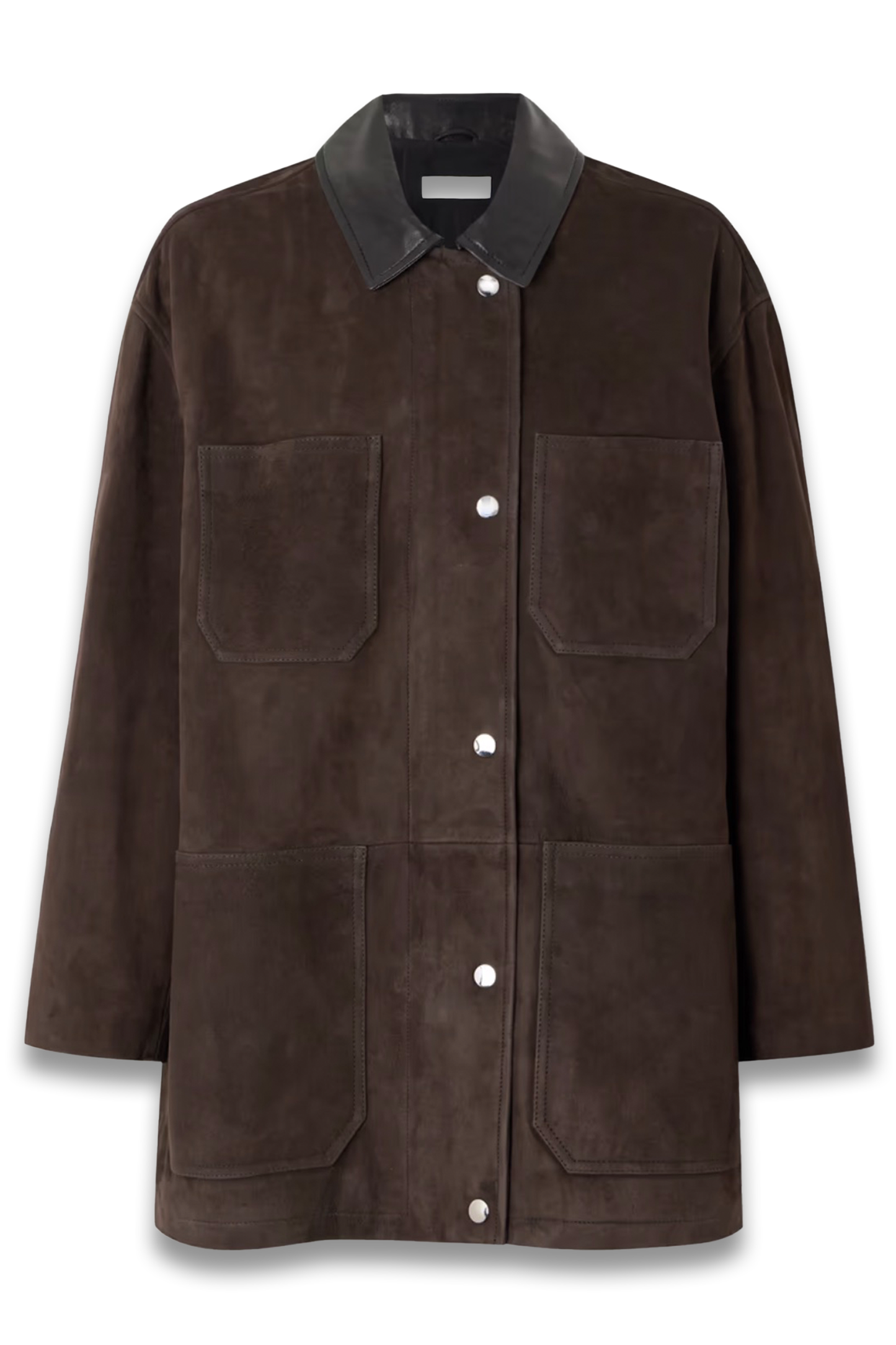 Barn Leather-Trimmed Suede Jacket