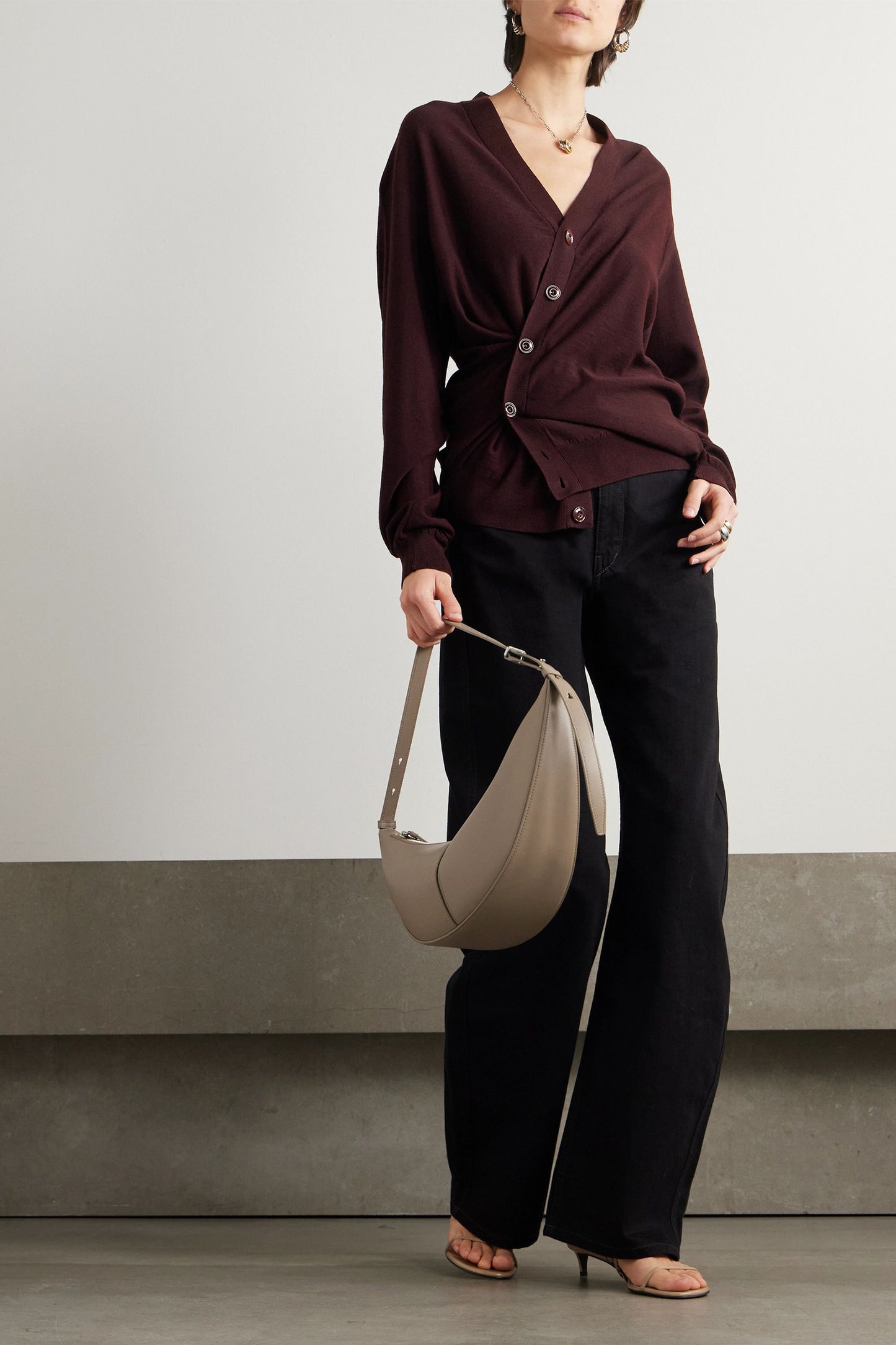 High-Rise Barrel-Leg Jeans