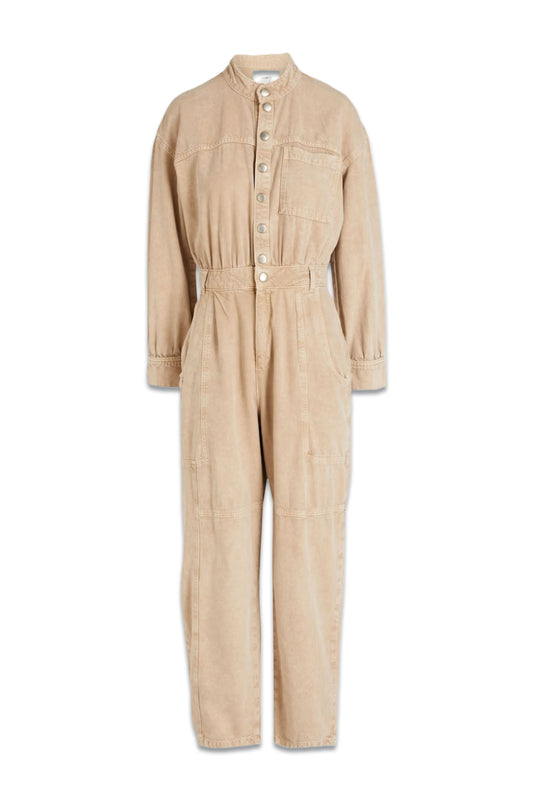 Dincy Cropped Denim Jumpsuit