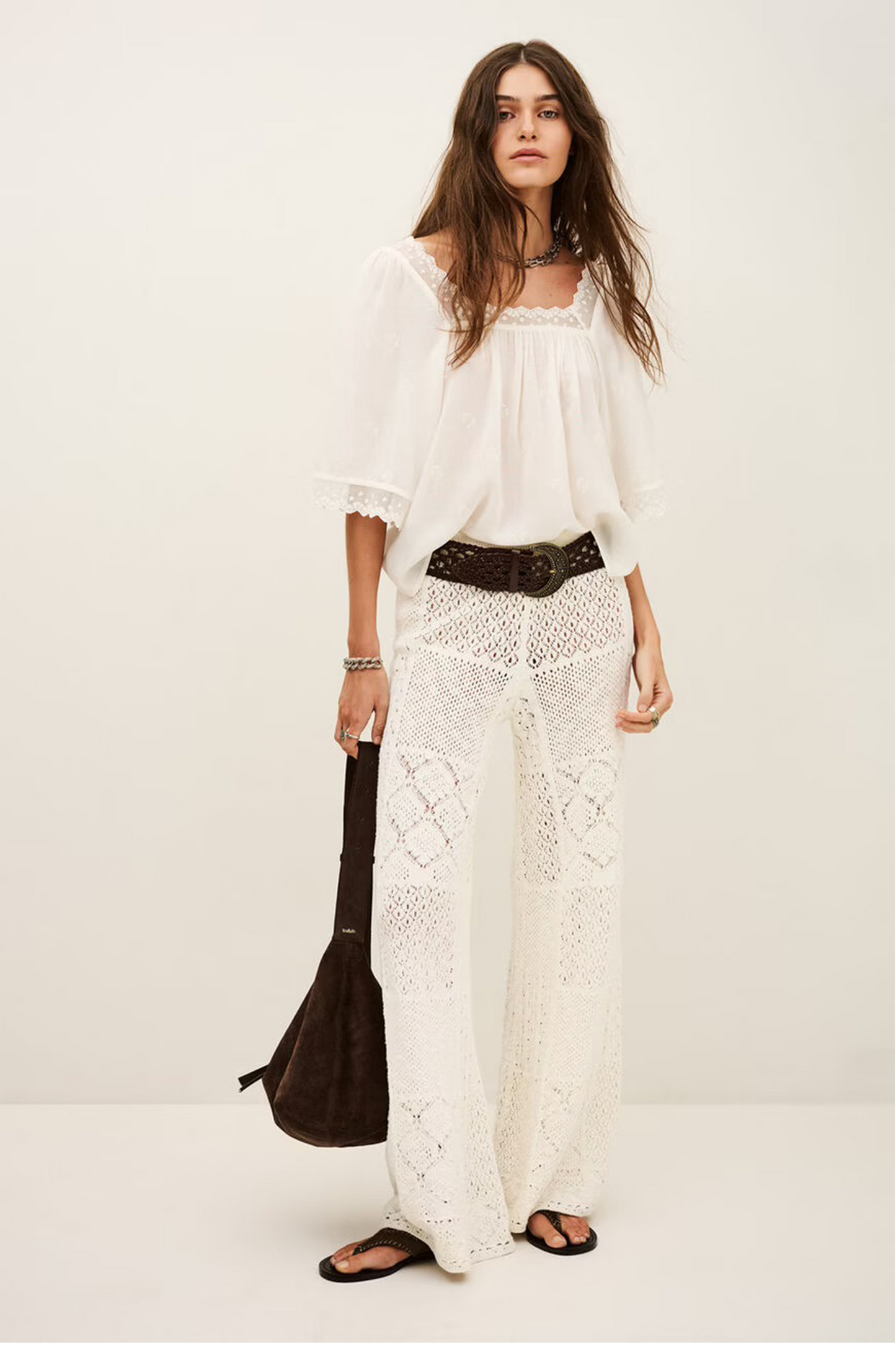 Parly Embroidered Lace Top