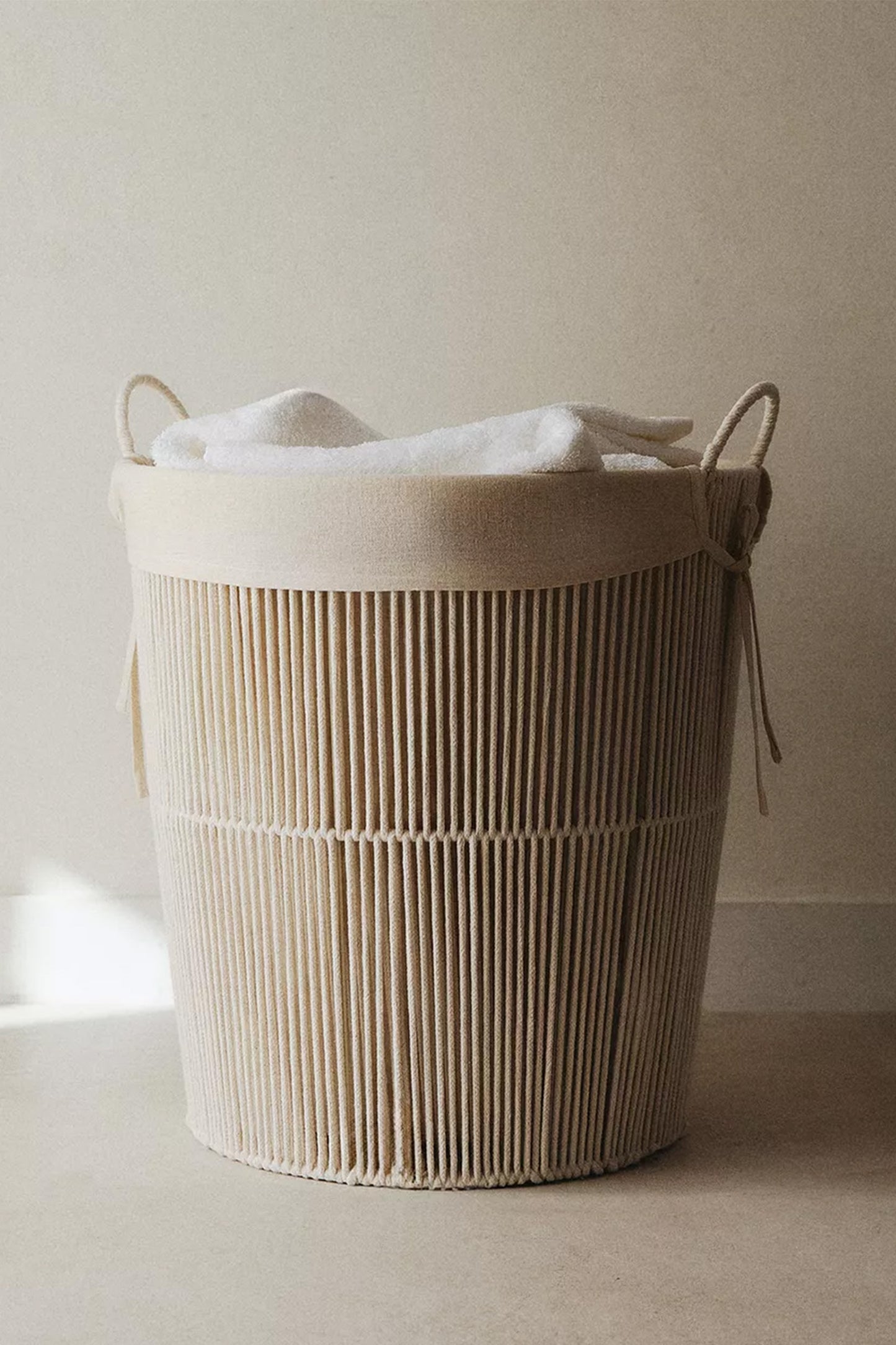 Cotton Laundry Basket